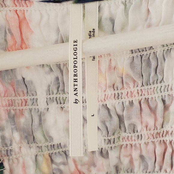 Anthropologie The Peregrine Button Front V-Neck Mini Dress Size L - Picture 4 of 5